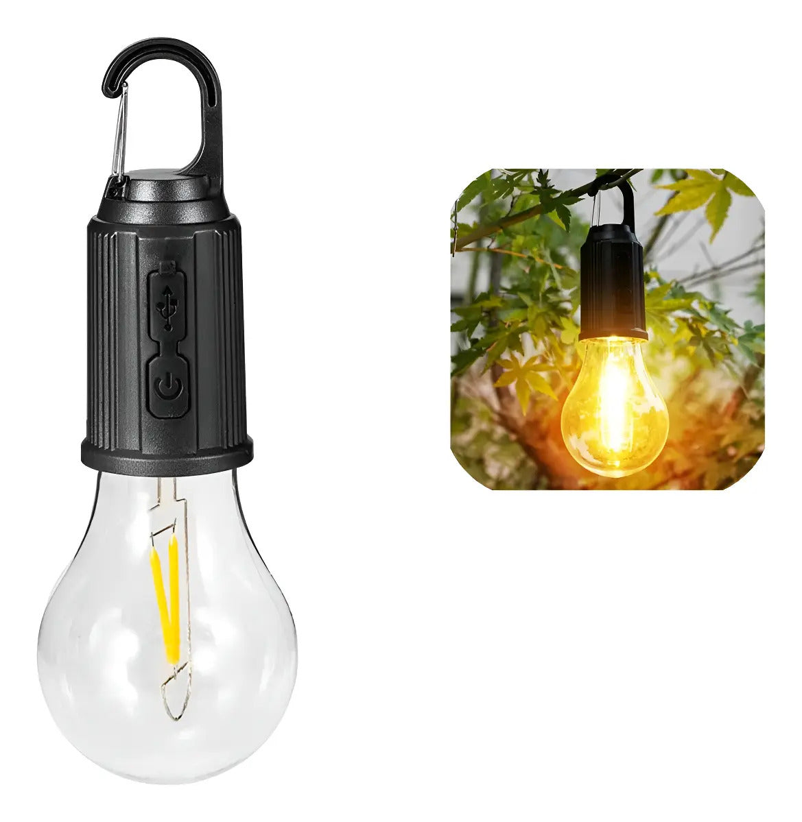 Ampolleta LED recargable USB de emergencia