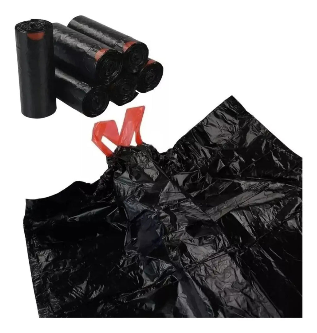 Pack 20 Bolsas De Basura Con Asa Cordon Cierra Fácil 20 L - vista 5