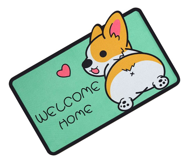 Limpia Pie Tapete Alfombra Motivo Animalitos Welcome Home - vista 6