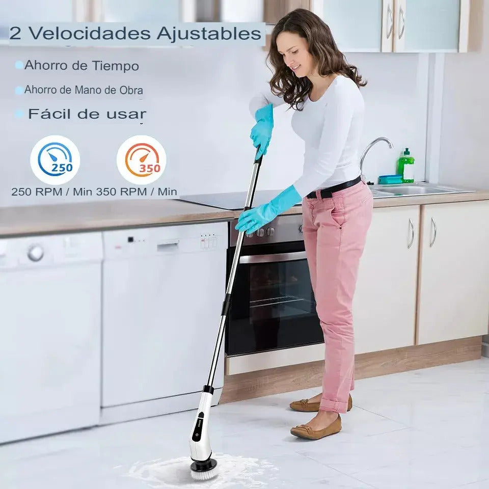 Cepillo De Limpieza Electrico Giratorio 7en 1 Recargable 25w - vista 6