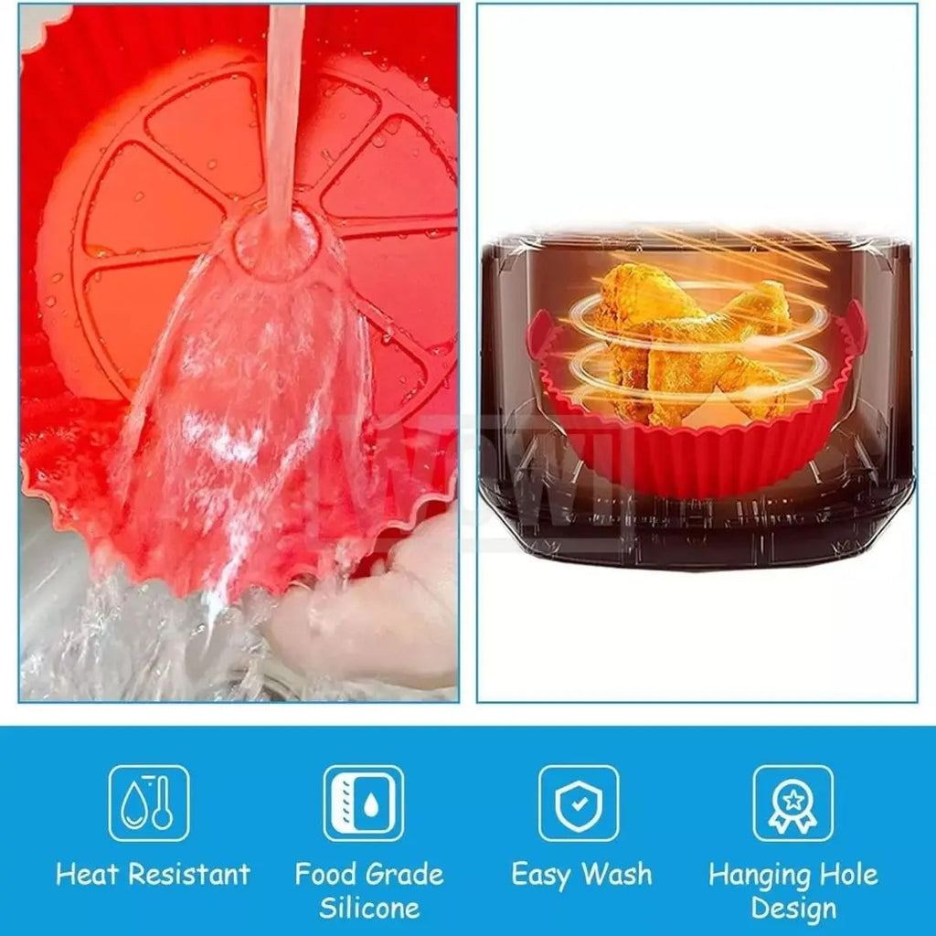 Pack 6 Molde Silicona Antiadherente Para Freidora De Aire - vista 6