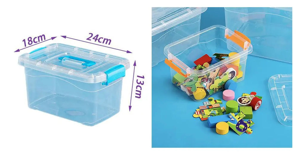 Caja Organizadora Con Tapa Y Asa Multiproposito 6 Litros - vista 2