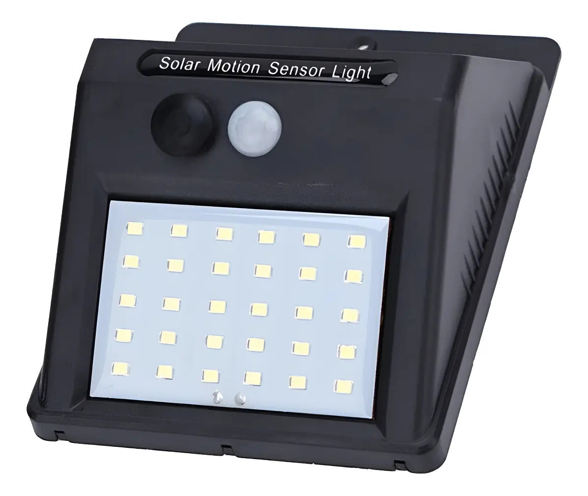 Lampara Solar Foco 30 Led Con Sensor De Movimiento Y Luz