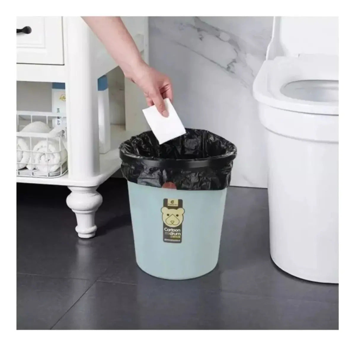 Pack 20 Bolsas De Basura Con Asa Cordon Cierra Fácil 20 L - vista 9