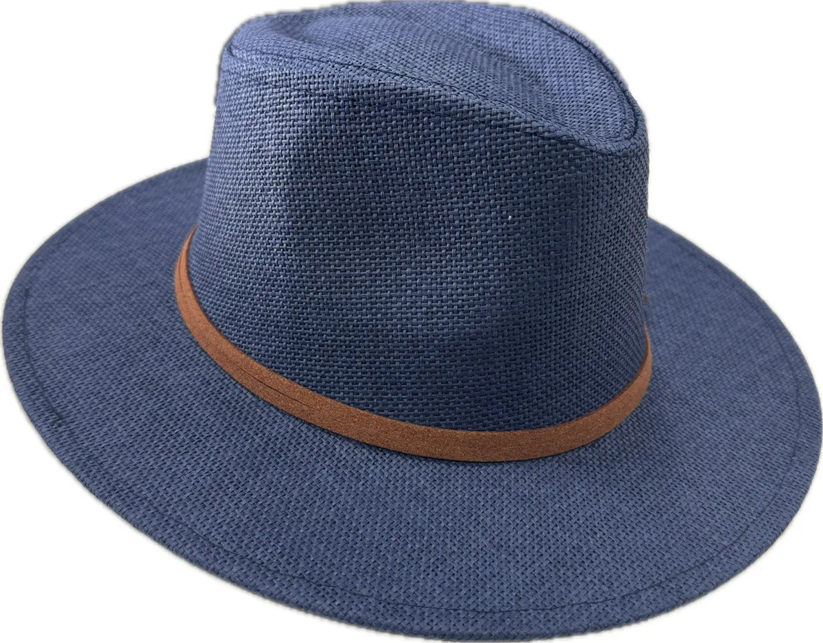 Sombrero Verano Tipo Panamá Ala Ancha Con Cordón Playa/campo - vista 9