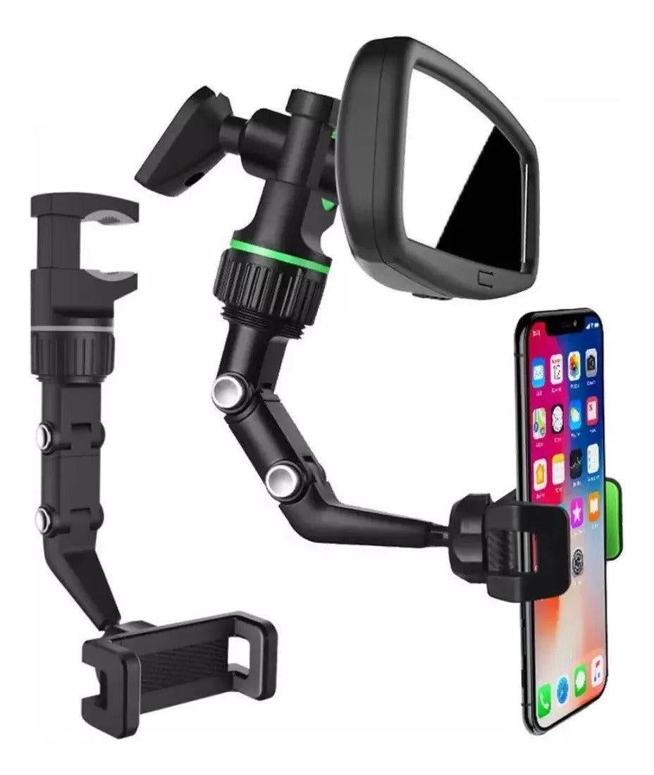 Soporte Celular Auto Brazo Porta Celular Retrovisor 360 - vista 4