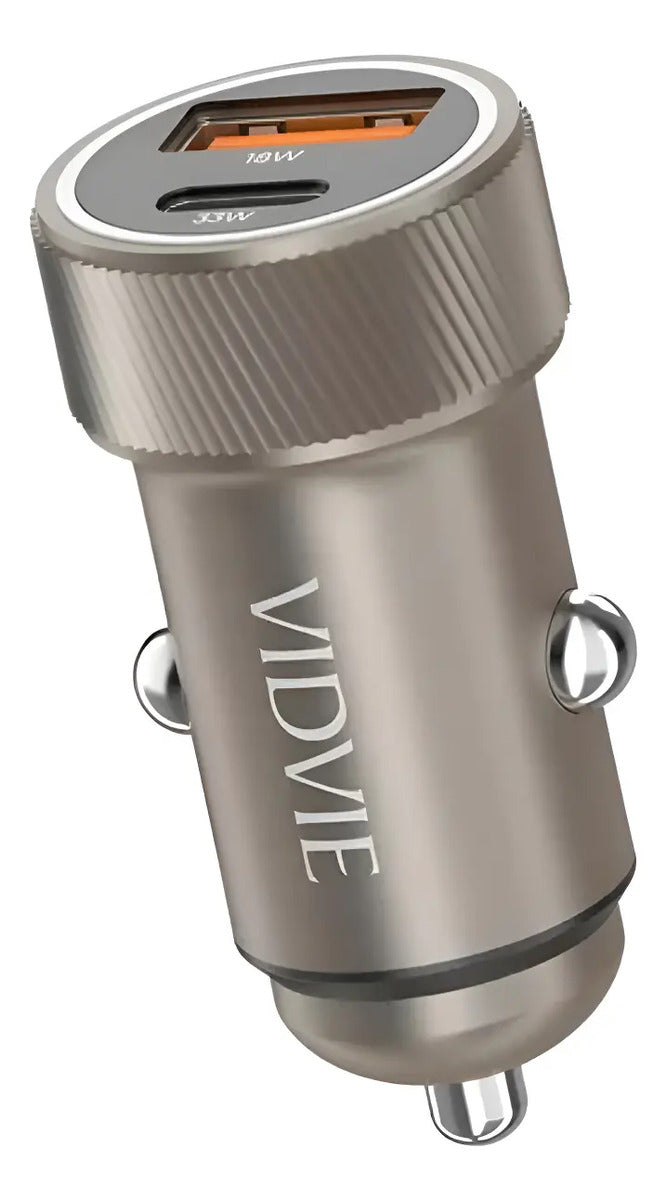 Cargador para auto USB y USB-C 33 W