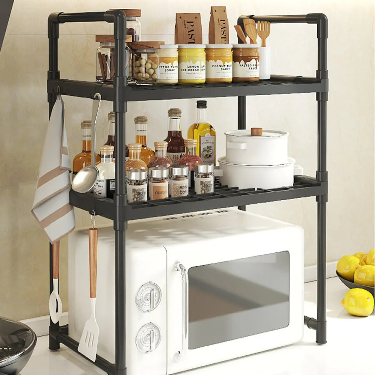 Rack Estante Organizador De Cocina Para Microondas 3 Niveles - vista 5