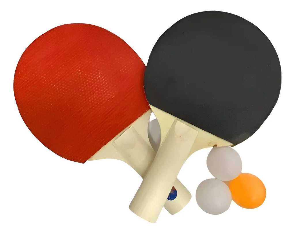 Set de ping pong con 2 raquetas y 3 pelotas