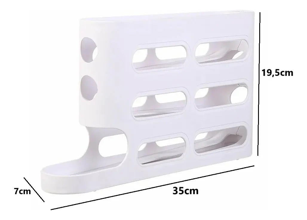 Organizador De Huevos Practico Dispensador Porta Huevos 26u - vista 2