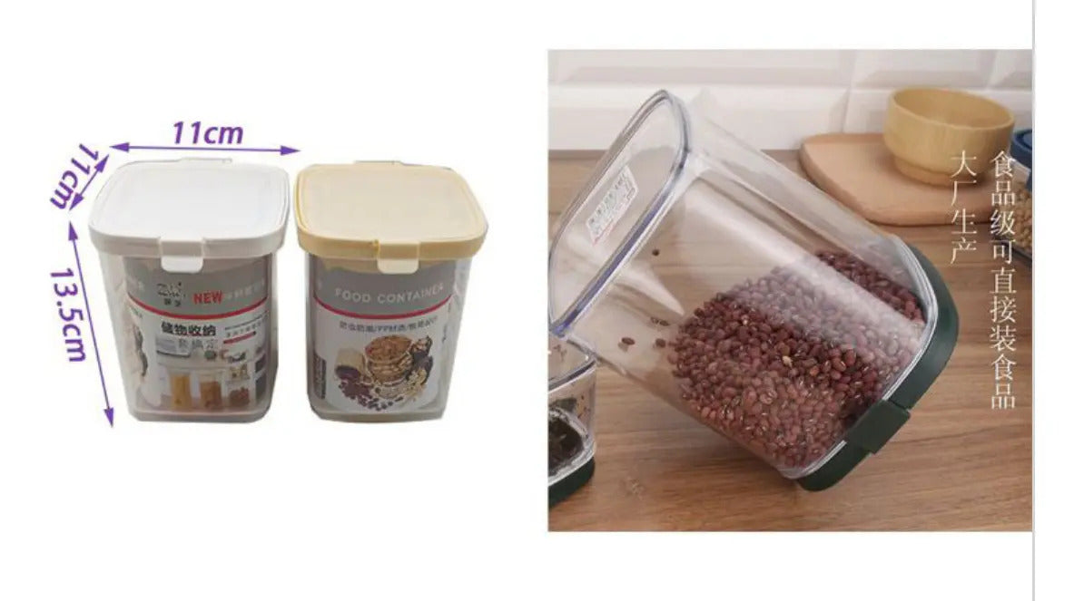 Pack De 2 Contenedores Hermeticos De Plastico Cocina - vista 2