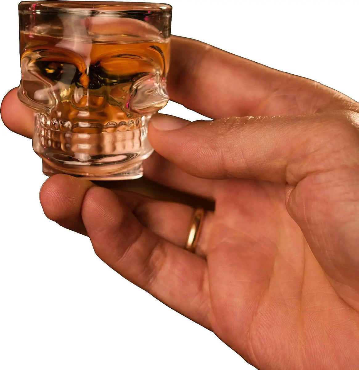 Set 6 Vaso De Calavera 75 Ml , Vidrio Corto Shot Caja - vista 4