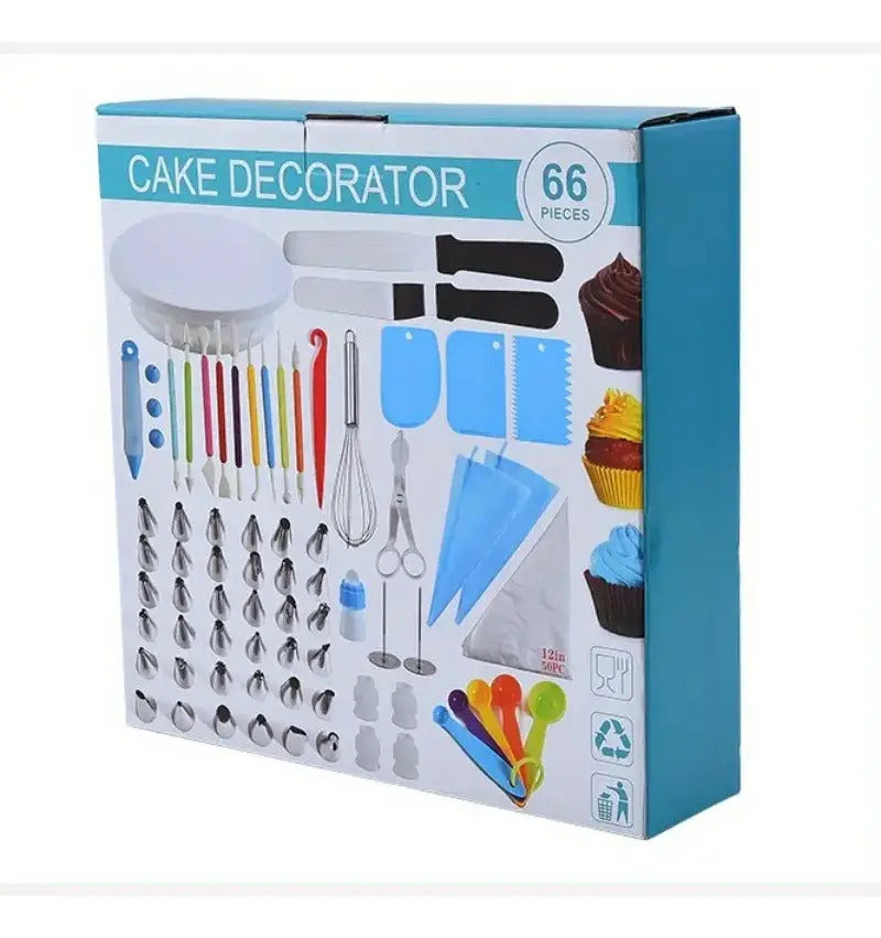 Kit De 66pcs Set Decoración Repostería Con Base Para Tortas - vista 9