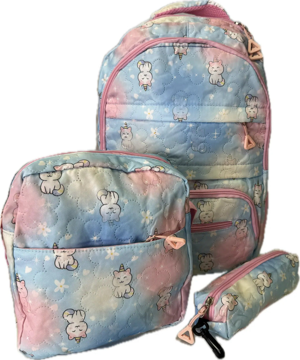 Mochila Escolar, Infantil 3 Piezas Estuche+lochera Lavable - vista 7