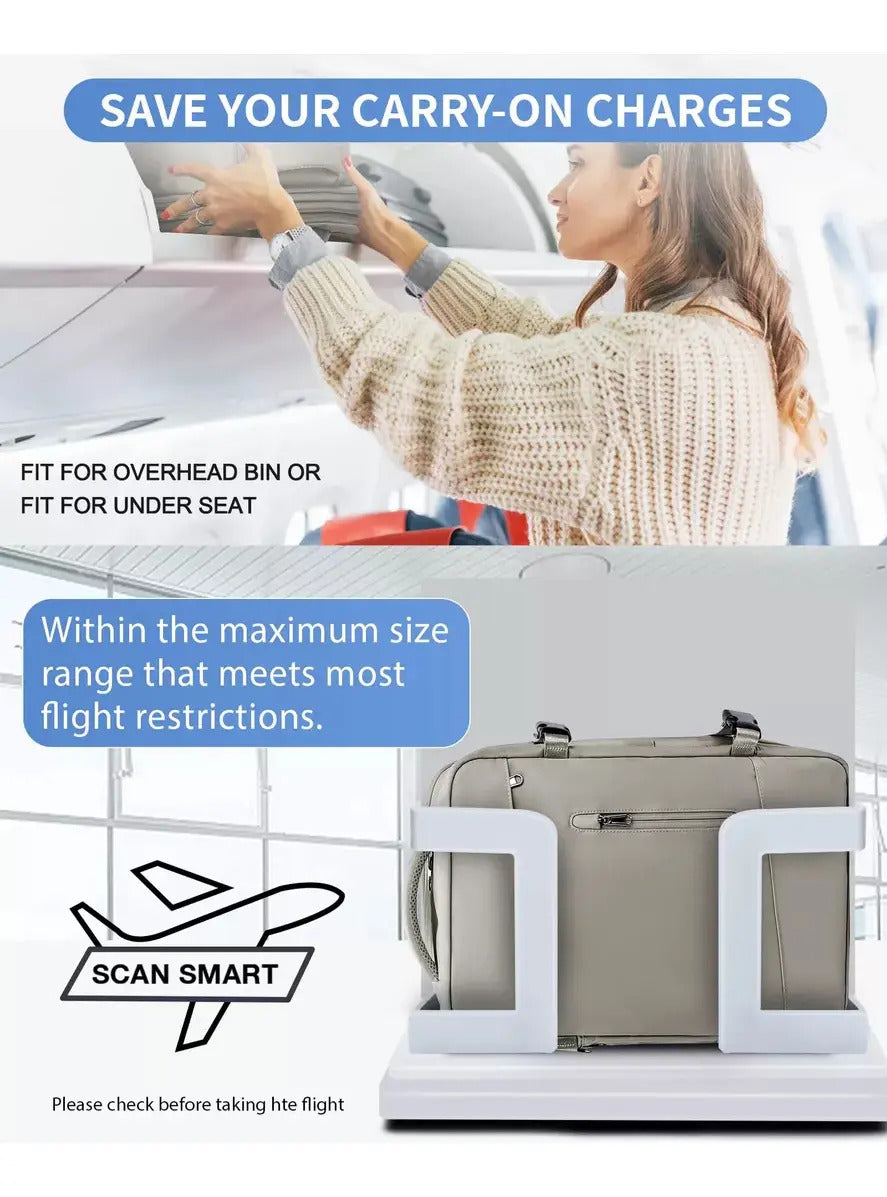 Mochila Viral Tiktok Ideal Para Cabina De Avión Con Usb - vista 8