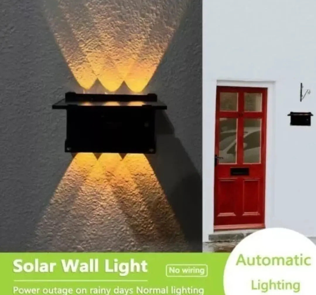 Lampara Solar Led Foco Solar Exterior Decorativo Aplique - vista 9