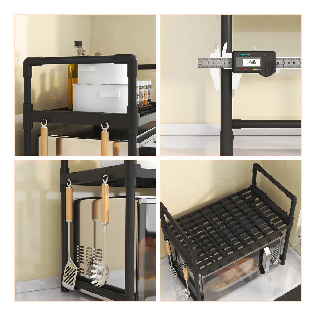 Rack Estante Organizador De Cocina Para Microondas 3 Niveles - vista 10