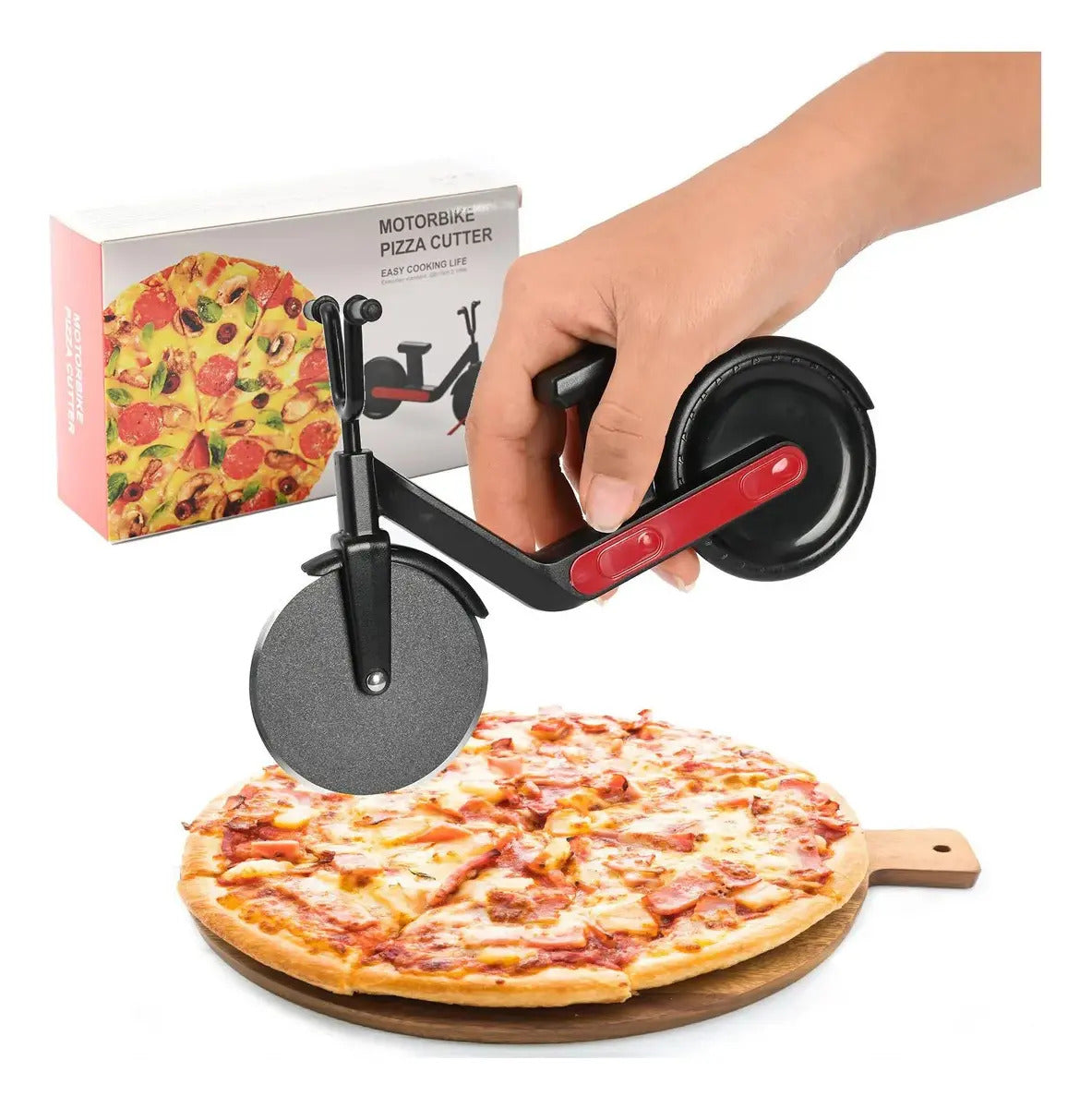 Cortador De Pizza Creativo Vintage Modelo Bicicleta - vista 3