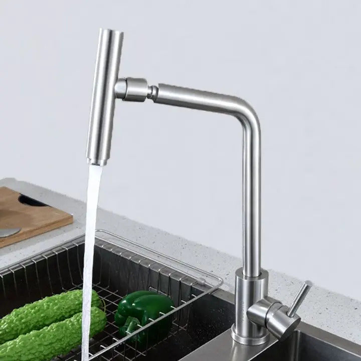 Grifo Lavaplatos Llave De Agua Cocina Cabeza Giratorio 360 - vista 7