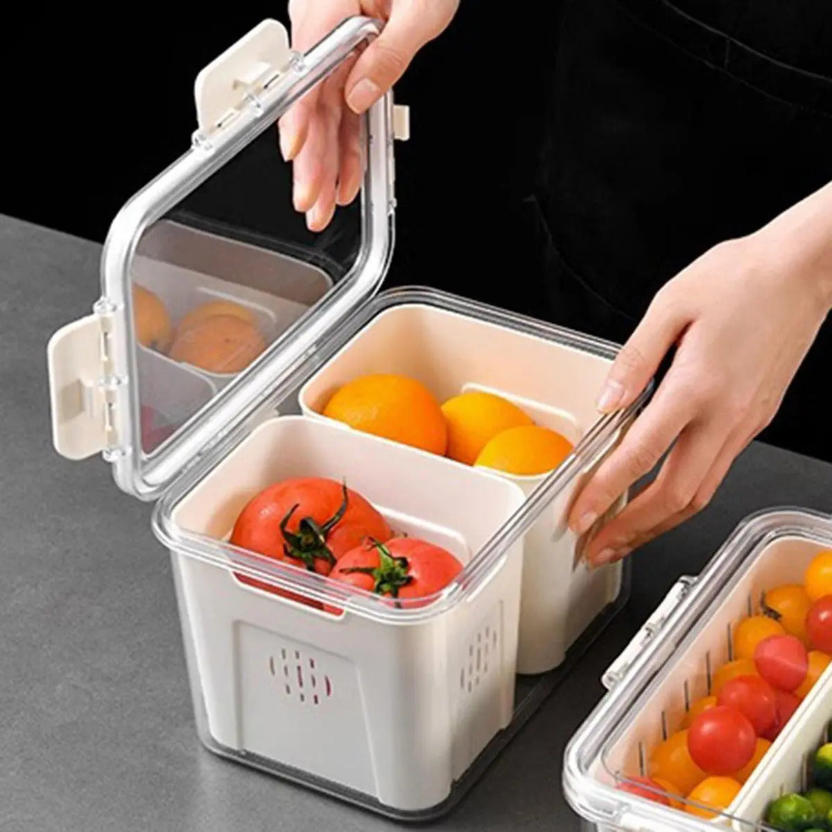 Contenedor De Frutas Para Refrigerador Envase Para Verduras - vista 3