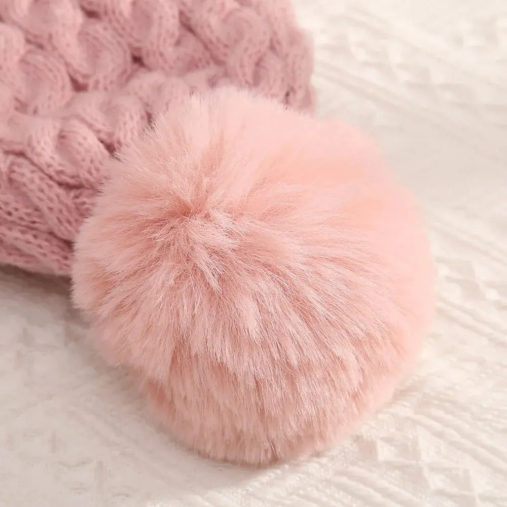 Gorro De Invierno Con Interior De Chiporro Y Pompon Peludo - vista 5