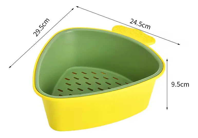 Contenedor De Alimentos Triangular Con Cesto Escurridor - vista 4
