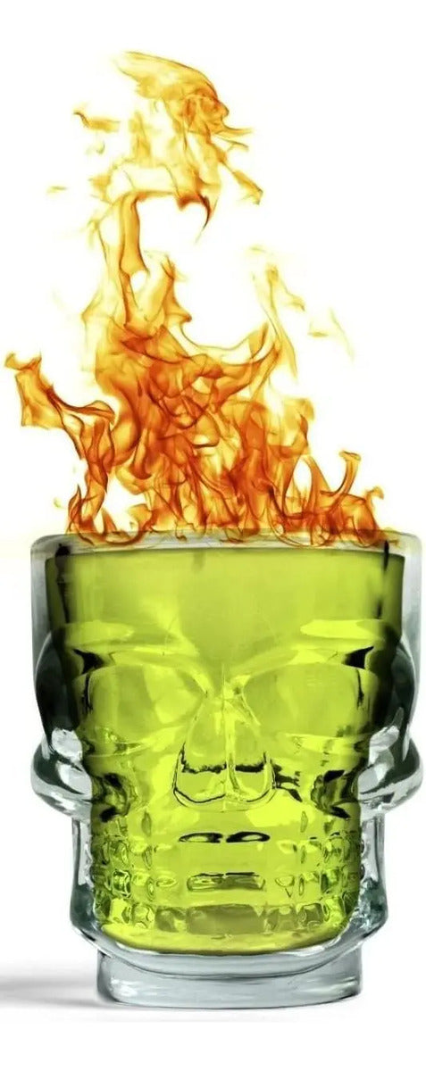 Set 6 Vaso De Calavera 75 Ml , Vidrio Corto Shot Caja - vista 3