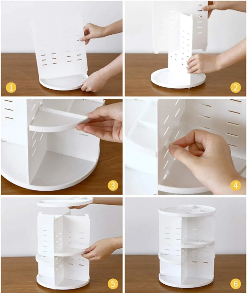 Cosmetiquero Organizador De Maquillaje Ajustable Giratorio - vista 5