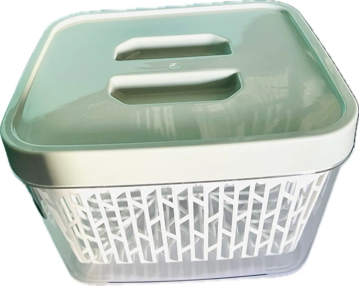 Contenedor De Alimentos Plastico Con Cesto Escurridor - vista 2