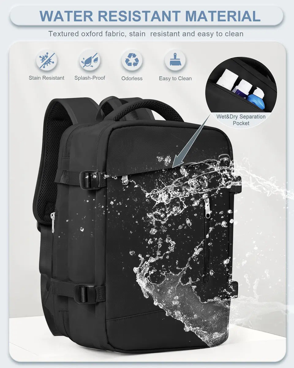 Mochila Viral Tiktok Ideal Para Cabina De Avión Con Usb - vista 5