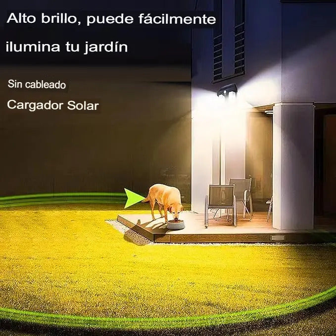 Lampara Solar De Pared Con Sensor Movimiento Aplique Muro - vista 9