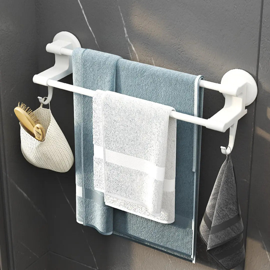 Soporte Toallero Barra Doble De Pared Toallas Baño Cocina - vista 2