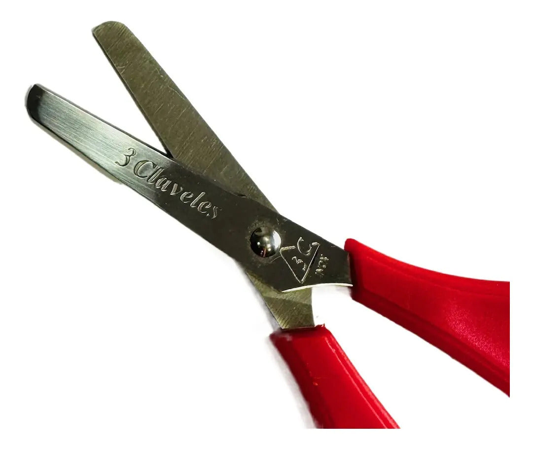 Tijera Escolar 13cm Acero Inoxidable 3 Claveles - vista 3