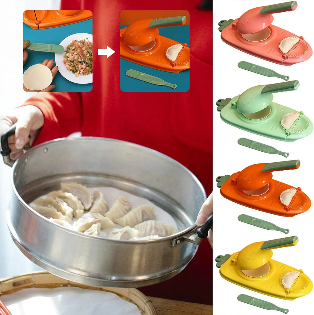 Maquina Para Hacer Mini Empanadas Dumpling Con Prensa 2 En 1 - vista 3