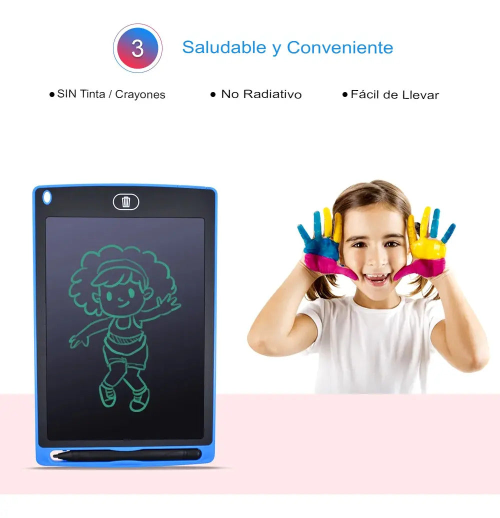Magic Pad Pizarra Magica Para Dibujar 8.5 Pulgadas Con Lapiz - vista 6