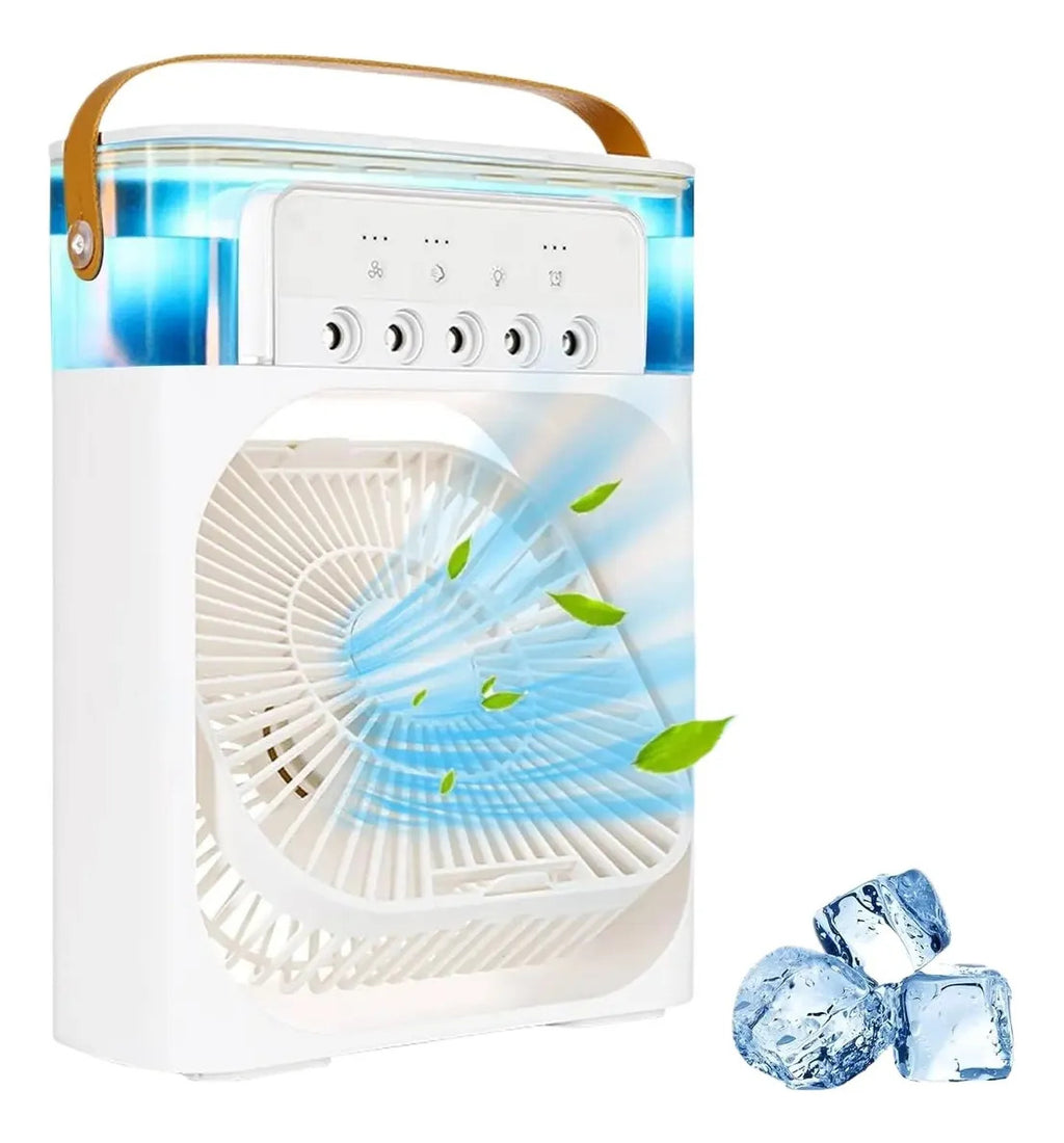 Ventilador De Escritorio Y Humificador Con Luz Led 4 En 1 - vista 2
