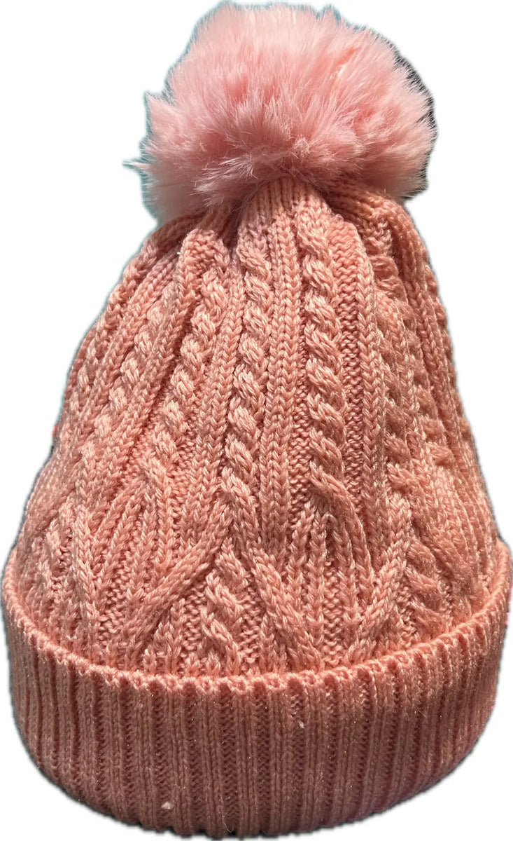 Gorro De Invierno Con Interior De Chiporro Y Pompon Peludo - vista 2