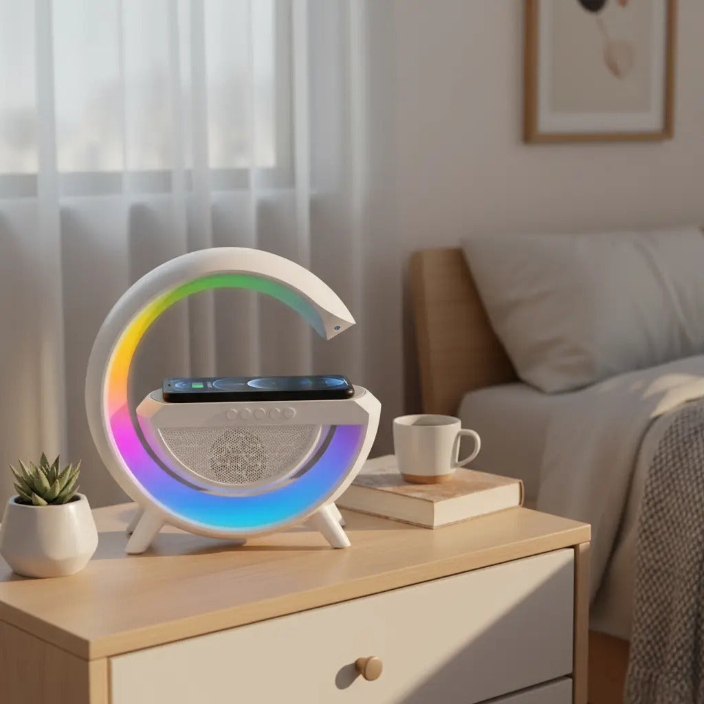 Parlante Portatil Bluetooth Luz Led Atmosfera Inteligente G - vista 10