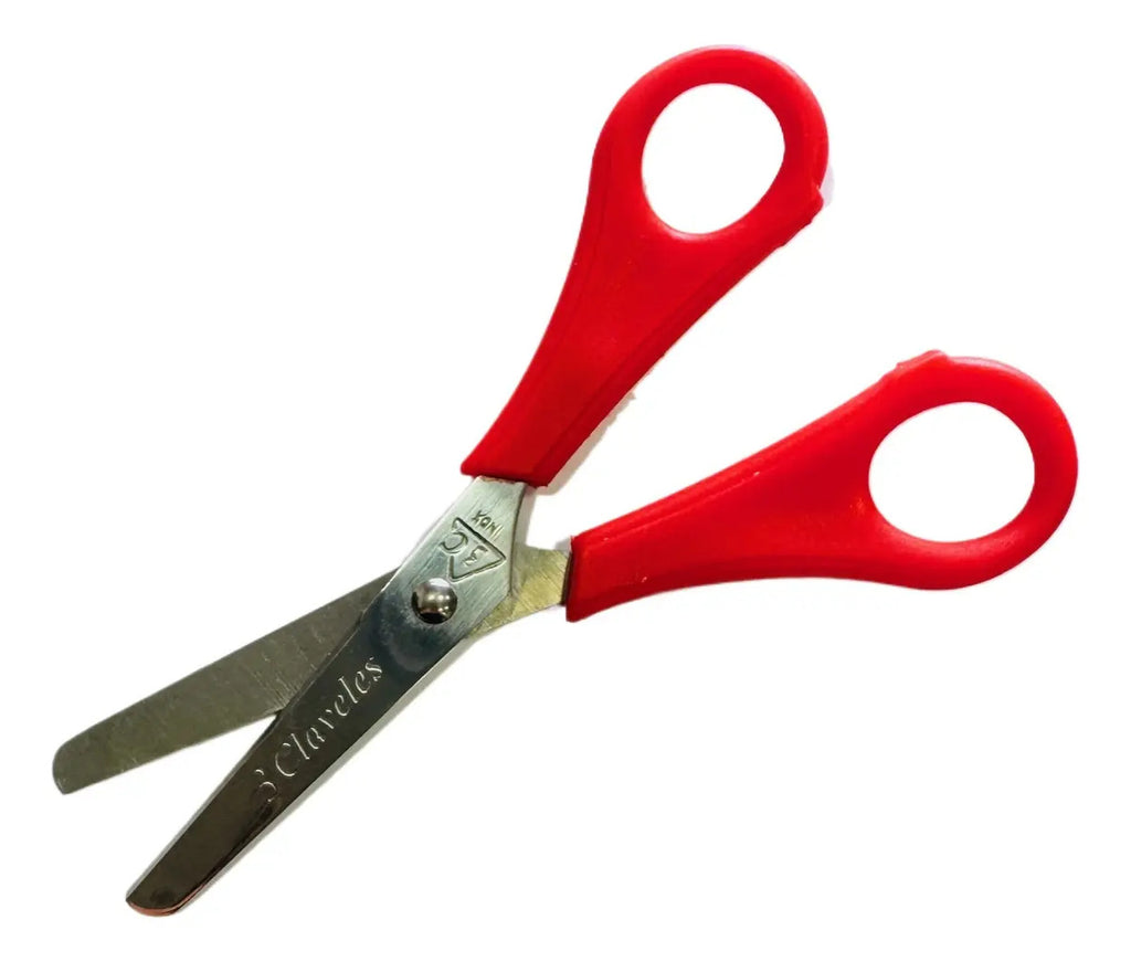 Tijera escolar 13 cm de acero inoxidable