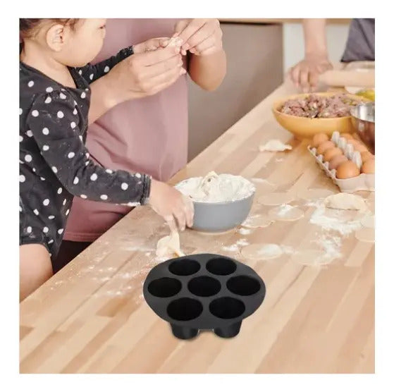 Moldes Silicona De 7 Mini Cupcakes Air Fryer/horno Eléctrico - vista 4