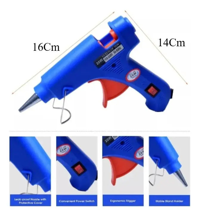 Pistola De Silicona Electrica 60w Mas 10 Barras Silicon 10mm - vista 4