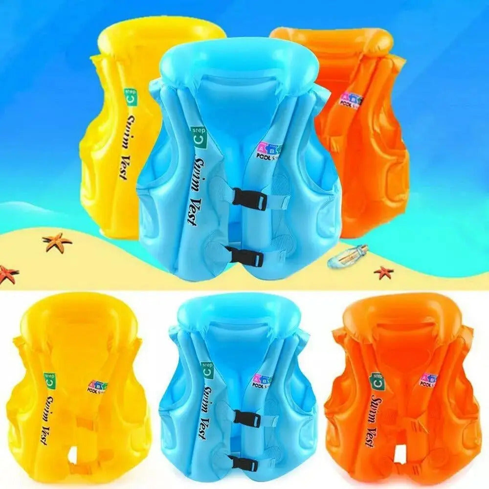 Chaleco Salvavidas Inflable Para Niños Ideal 3 A 10 Años - vista 6