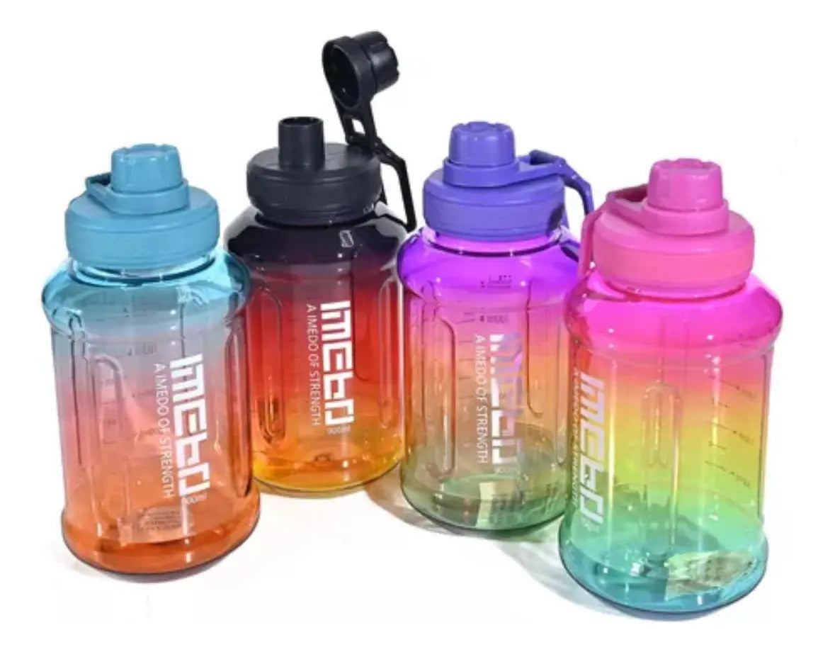 Botella De Agua Deportiva Gym Ejercicio Escolar  1.2 Litros - vista 5