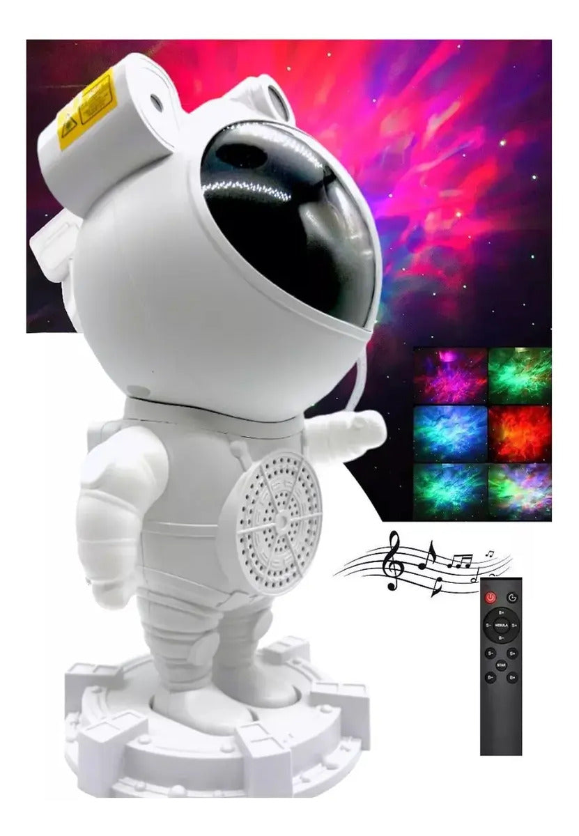 Lampara Astronauta Proyector Led Simulador Galaxia Parlante - vista 2