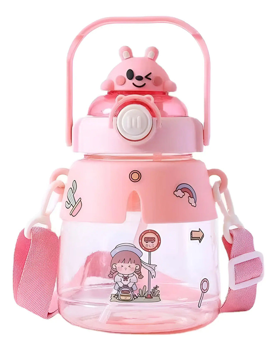 Botella de agua 1,2 litros diseño oso kawaii
