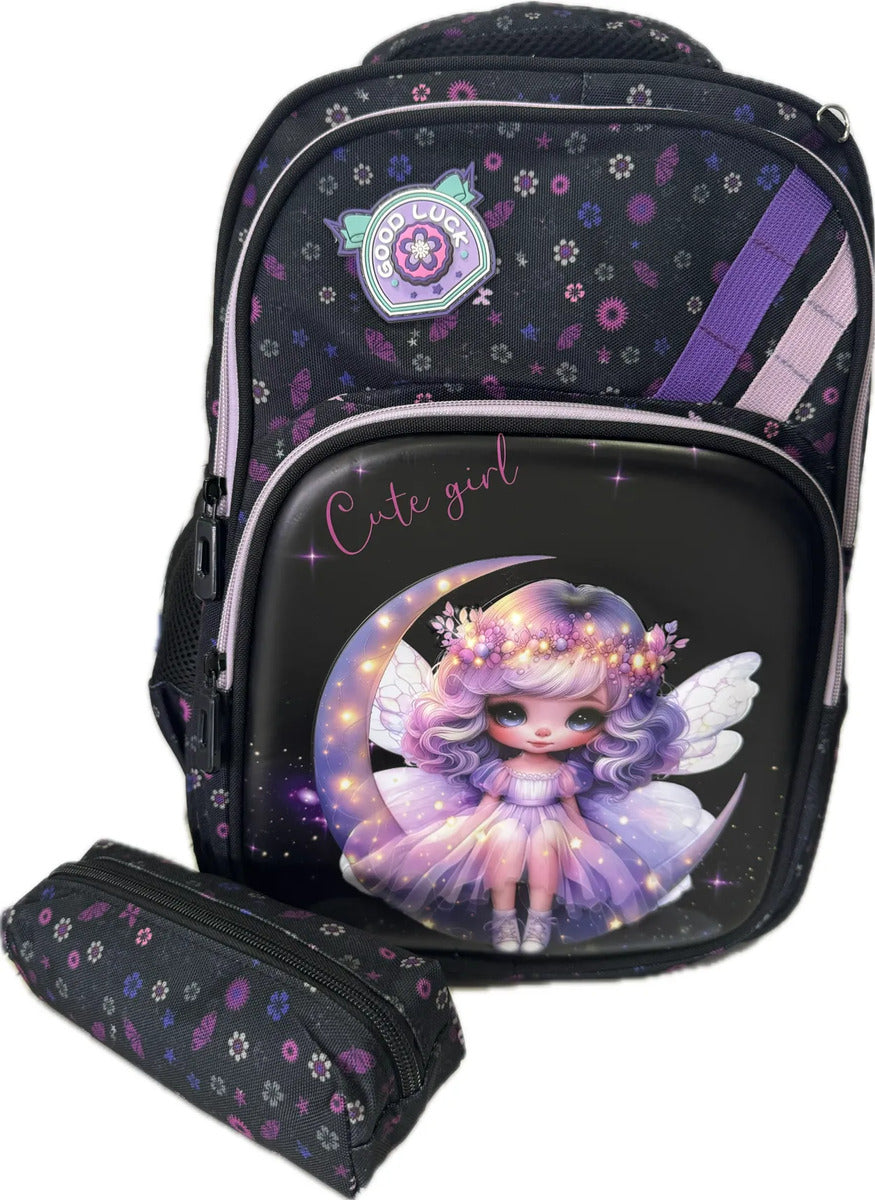 Set mochila y estuche escolar infantil