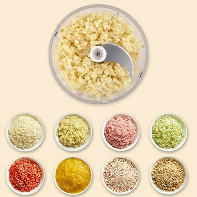 Mini Picador De Ajo Triturador Moledor Ajos Y Verduras - vista 5