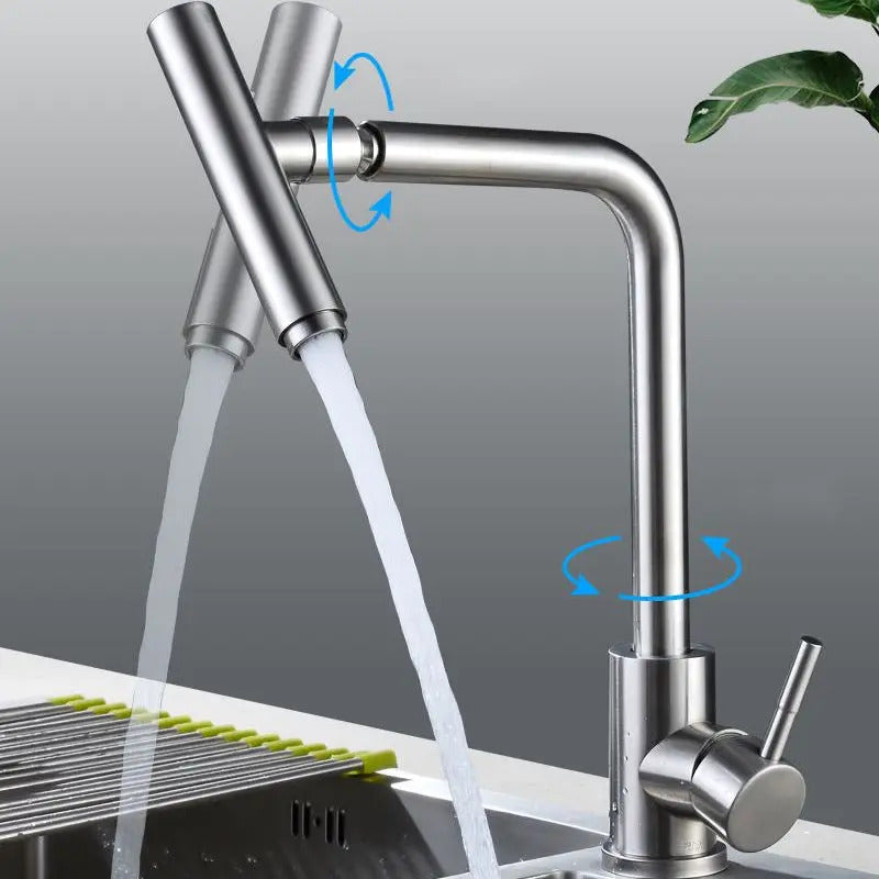 Grifo Lavaplatos Llave De Agua Cocina Cabeza Giratorio 360 - vista 5