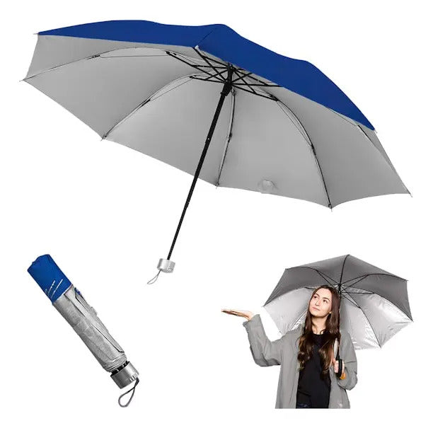 Paraguas Lluvia Plegable sombrilla Impermeable Retractil Uv - vista 12