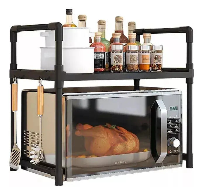 Rack organizador de cocina para microondas 2 niveles